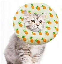 ANIAC Pet Cat Recovery Collar Adjustable Healing XXS Dog, Small Cat Pineapple. - £5.30 GBP