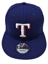 Texas Rangers Authentic New Era 9FIFTY Black Snapback Baseball Cap - $666.08 MXN