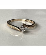 MAGIC GLO YELLOW  GOLD  &amp; DIAMOND RING SIZE 6.5 SKY - $263.84