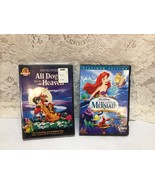 3 DVD&#39;s Disney&#39;s The Little Mermaid &amp; All Dogs Go To Heaven - £3.81 GBP