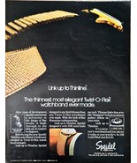 SPEIDEL - Twist-O-Flex Watchband - Florentine - 1972 Vintage Print Ad! - €8,46 EUR