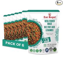 Eat Regal Veg Fried Rice Parboiled Rice Pack of 6, 8.8oz | Side Dish - $223.24 MXN