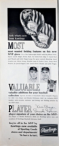 MVP - Brooks Robinson-Ken Boyer-Rawlings Glove 1965 VTG Print Ad - £9.17 GBP