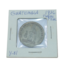 Guatemala 1926 Silver 1/4 Quetzal Coin - $24.99