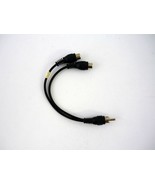 RCA Y Splitter 1 Male to 2 Female Black 7&quot; Audio Jack Cable - £0.77 GBP