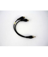 RCA Y Splitter 1 Male to 2 Female Black 7&quot; Audio Jack Cable - $1.33 CAD