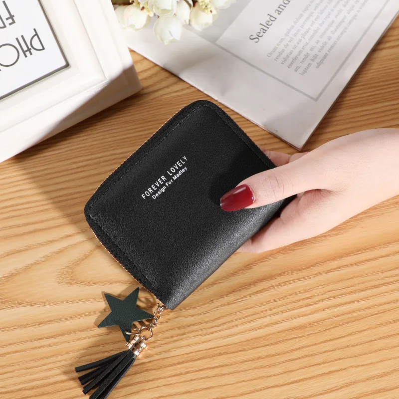 Wallet New Korean Style Simple Square Women&#39;S Wallet Short Zipper Small Wallet T - £46.56 GBP