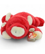Ty Beanie Baby Snort The Bull Plush Red With Cream Horns &amp; Hooves Retire... - $12.95 CAD