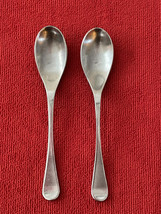 Robert Welch RWii Satin Stainless Steel Flatware 2 Teaspoons 6.5&quot; each - $13.74