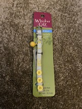 Whisker City Kitten Specialty Collar Grey Yellow Buttons Adjusts 3/8-8” - $6.93