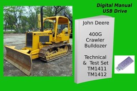 John Deere 400G Crawler Bulldozer Operation &amp; Technical Manual Set See Desc. - £33.62 GBP