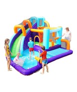 Inflatable Water Slide, Kids Bouncer Slide, Water Bouncy House For Wet A... - £415.87 GBP