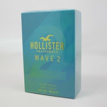 WAVE 2 FOR HIM by Hollister 100 ml/ 3.4 oz Eau de Toilette Spray NIB - £28.02 GBP