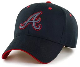 Atlanta Braves MLB Fan Favorite Black Tonal Money Maker Hat Cap Adult Adjustable - £18.01 GBP