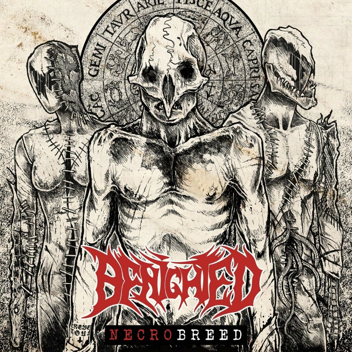 BENIGHTED Necrobreed BANNER HUGE 4X4 Ft Fabric Poster Tapestry Flag albu... - $22.00