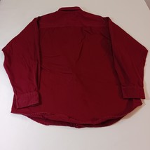 Tri Mountain Decatur Works Men's Red Cotton Button-Down Collar Shirt Size Medium image 2