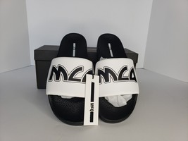 New MCQ by Alexander McQueen Logo Slide Sandal White - Size 44 - £85.28 GBP