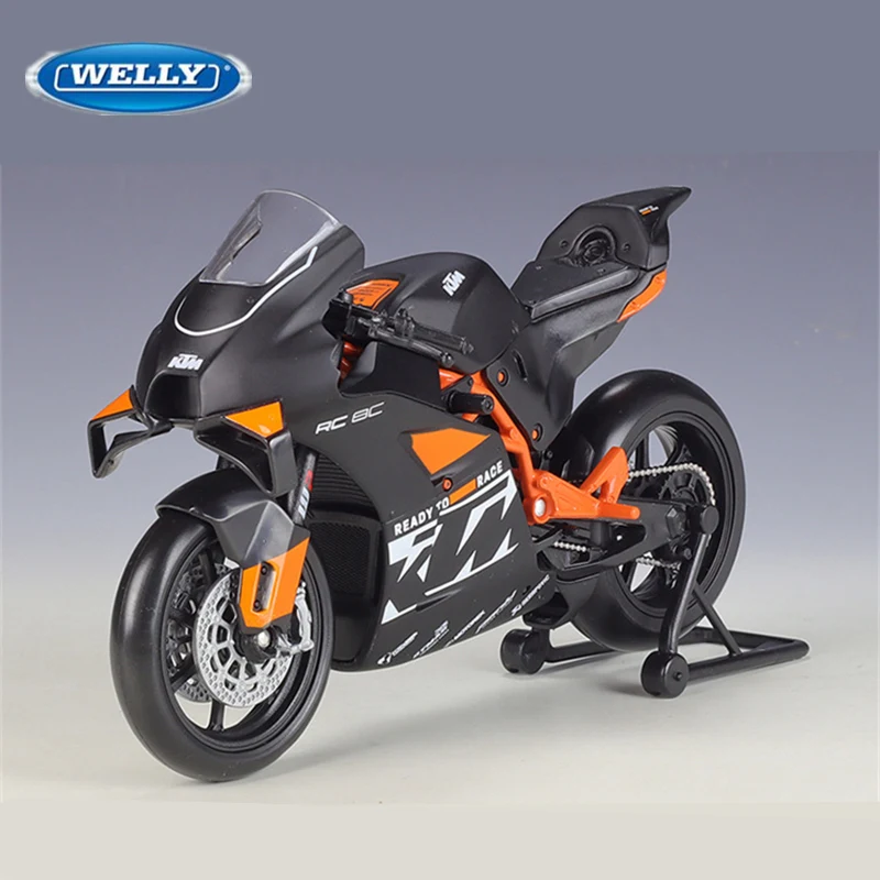 Welly 1:12 KTM RC 8C Alloy Road Racing Motorcycle Model Diecast Metal Street Spo - £15.37 GBP