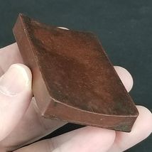 antique curved straight razor hone bakelite brown - $29.99