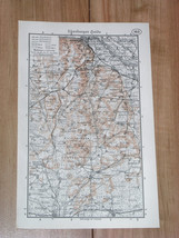 1937 Vintage Map Of Lüneburg Heath Lüneburger Heide Luneburg Germany - £16.79 GBP
