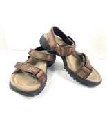 Teva Waterproof Men Shoes Brown 9 M Leather Slipon Hiking outdoor trail ... - $47.29 CAD