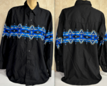 Cumberland Western Wear Heavy Cotton Aztec Mens XXL Snap Cowboy Shirt - $20.84