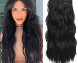 Clip in Hair Extensions for Women, 6PCS Clip Ins Long Wavy Curly Hair Ex... - $33.50