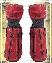 Medieval leather Samurai Greaves - Leather armor for LARP and Cosplay - £77.43 GBP