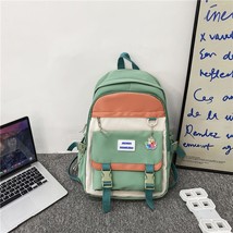 Kpack fashion panelled nylon women backpack student shoulder bag korean style schoolbag thumb200