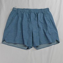Lululemon L x 6&quot; Blue Print Lined Baggies Athletic Training Shorts - $34.99