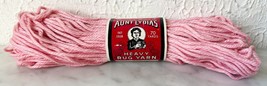 Aunt Lydia&#39;s Heavy Rug Yarn Vintage NEW Old Stock Rayon/Cotton Pink #231 - £5.26 GBP