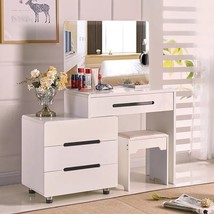 Box Chair Dressing Table Container Minimalist Make Up Dressing Table Toilet Cabi - £709.23 GBP+