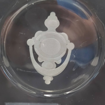 Avon Glass plate etched door knocker 1970s 8 inch - £7.43 GBP