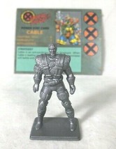 X-Men Under Siege Board Game Replacement Part CABLE w Stat Card Pressman 1994 - £6.32 GBP