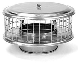 Round All Fuel After-Market Replacement Chimney Cap - Stainless Steel - £67.64 GBP+