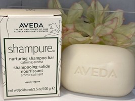 Aveda Shampure Nurturing Shampoo Bar Lim Ed Calming Aroma 3.5oz New In Box Free - £15.55 GBP