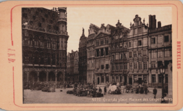 c1900 Bruxelles Brussels Guild House Square Photo Cabinet Card Photograph J N Br - £15.91 GBP