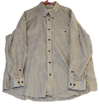 Orvis Shirt Mens 2XL XXL Black White Gingham Plaid Button Down Cotton Top  - £19.66 GBP
