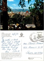 Italy Tuscany Florence View from S. Miniato al Monte Posted 1986 VTG Postcard - £7.37 GBP