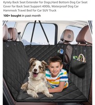 Back Seat Extender for Dogs,Hard Bottom Dog Car Standard Hard Bottom Black - $59.28