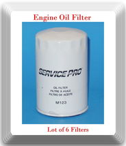 6 x Oil Filter Service Pro M123 Fits:Buick Cadillac Chevolet GMC Isuzu Saturn - £15.70 GBP