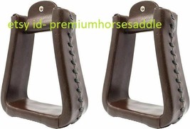 Handmade New Stirrups with Leather lacing for Replacement - £181.51 GBP