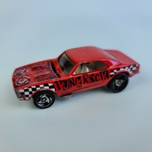 VINTAGE Hot Wheels Mattel 1967 Red Camaro From Motorin Music Punk Rock S... - $2.96