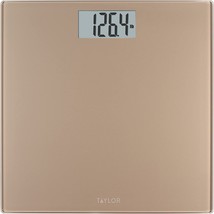 Champagne Taylor Precision Products Digital Bathroom Scale, 400 Lb Capacity. - £27.48 GBP