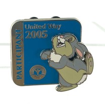 Authentic Disney WDW United Way 2005 Participant Thumper Bambi LE Pin 40858 - $7.12