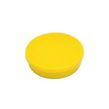 Bi-Office 20 mm Round Magnet - Yellow (Pack of 10)  - $24.00