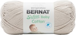 Bernat Softee Baby Cotton Yarn-Feather Gray 166052-52003 - £17.29 GBP