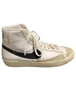 Nike Blazer Mid 77 High Top Sneakers Womens Size 8 White Lace Up CZ1055-100 - $82.63 CAD