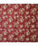 Waverly Heirloom Trellis Upholstery Fabric 3.5 yards Burgundy Floral Cot... - $42.36