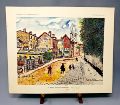 Élisée Maclet (Painter) Rue de l&#39;Abreuvoir (Paris Street) Collotype Print - £31.41 GBP